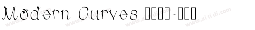 Modern Curves 现代曲线字体转换